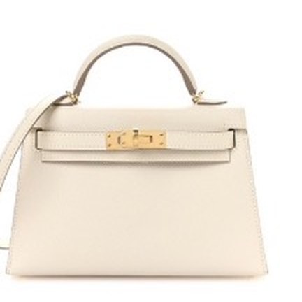 Cream top-handle bag